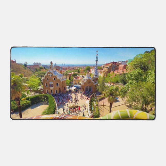 Barcelona in Spain Desk Mat (Front)