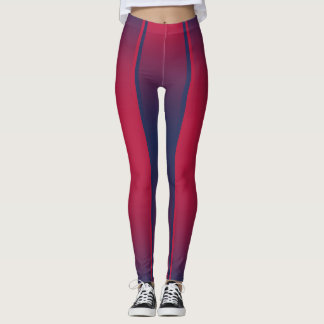 Barcelona-Inspired Gradient Striped Leggings