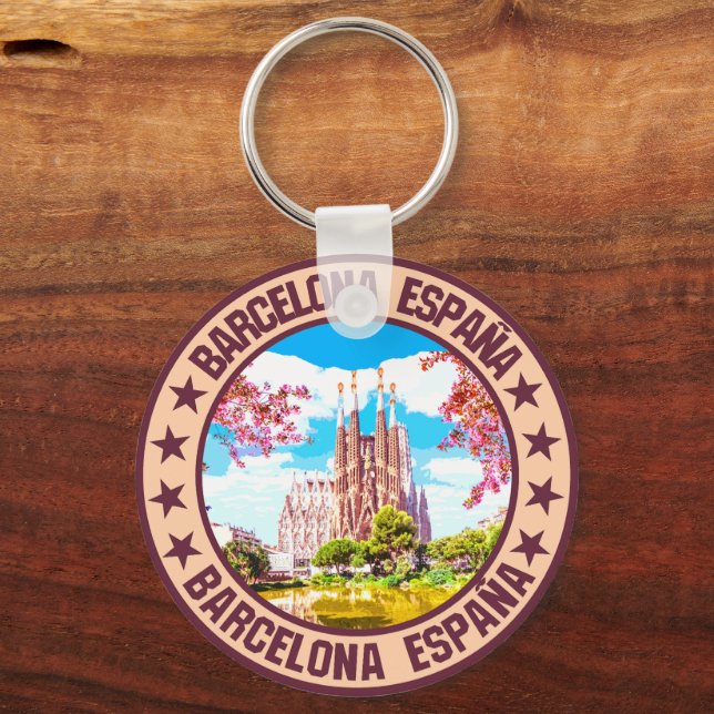 Barcelona                                          key ring (Front)