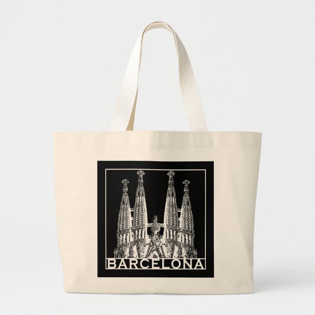 Barcelona Large Tote Bag (Front)