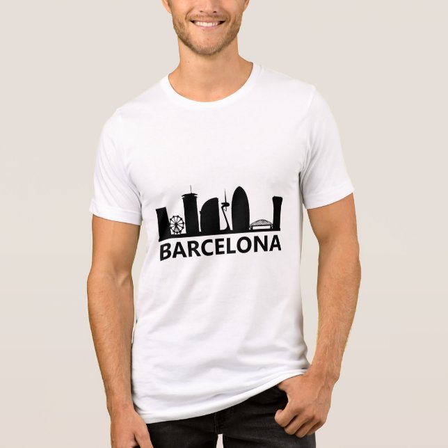 barcelona logo Tri-Blend shirt (Front)