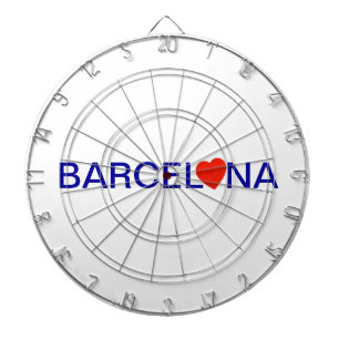 Barcelona love dartboard