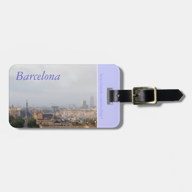 Barcelona Luggage Tag (Front Horizontal)