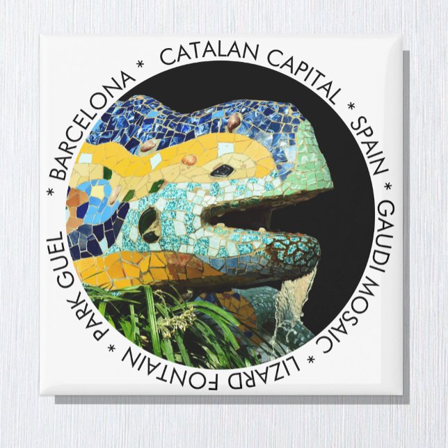 Barcelona Magnet, Lizard, Spain / Catalonia  Magnet (Creator Uploaded)