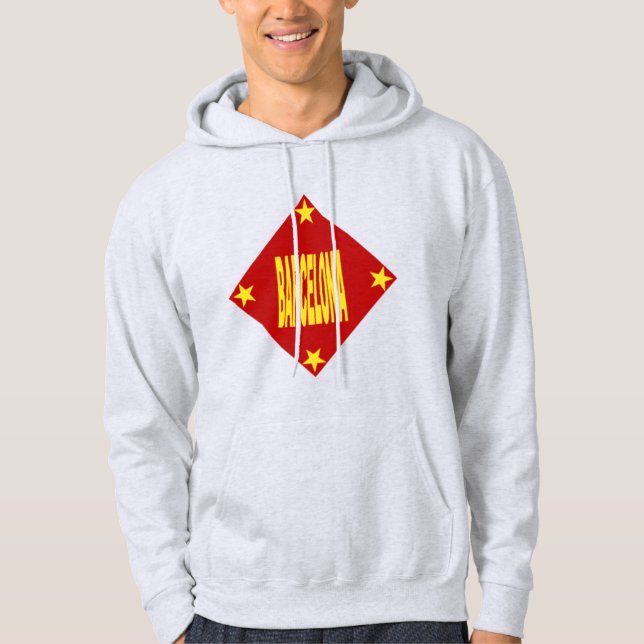 BARCELONA man ash jacket Hoodie (Front)