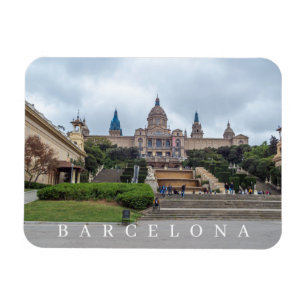 Barcelona Palau Nacional view fridge magnet