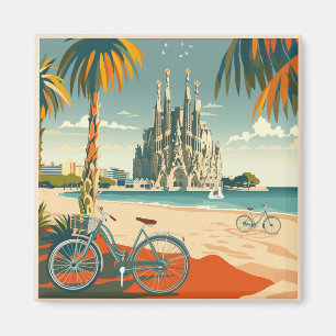 Barcelona, Park Guell, Sagrada Familia, Souvenir Magnet