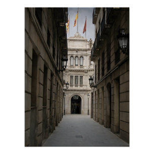 Barcelona Passage — Minimal Light Poster