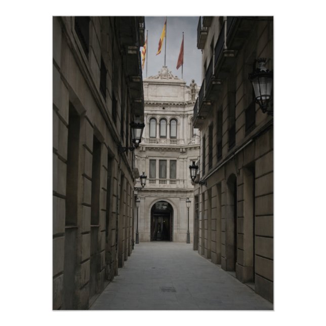 Barcelona Passage — Soft Mist Poster (Front)