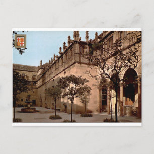 Barcelona Pati dels Tarongers Vintage Courtyard Postcard