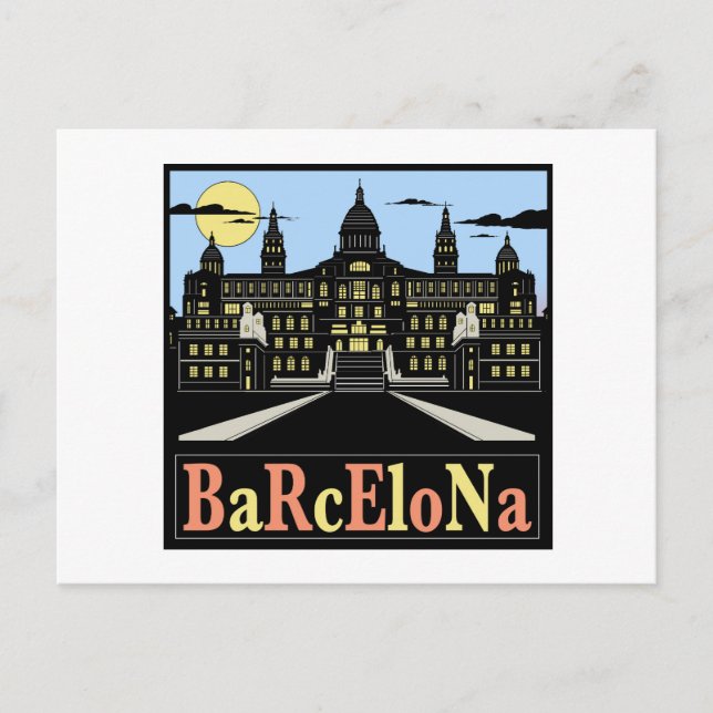 Barcelona Postcard (Front)