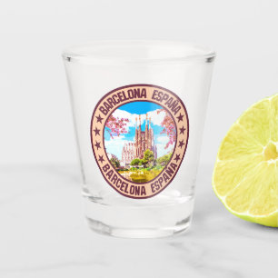 Barcelona shot glass