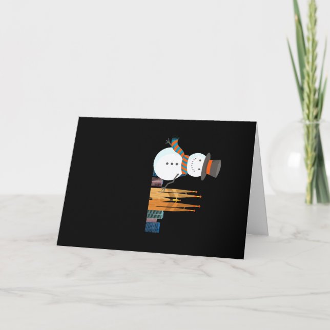 Barcelona Snowman Card (Front)