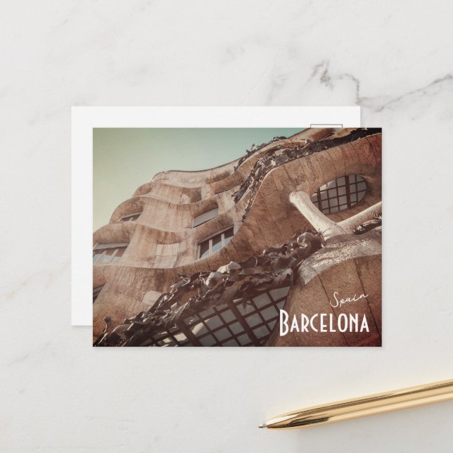 Barcelona, Spain - Casa Batllo by Gaudi Postcard (Front/Back In Situ)