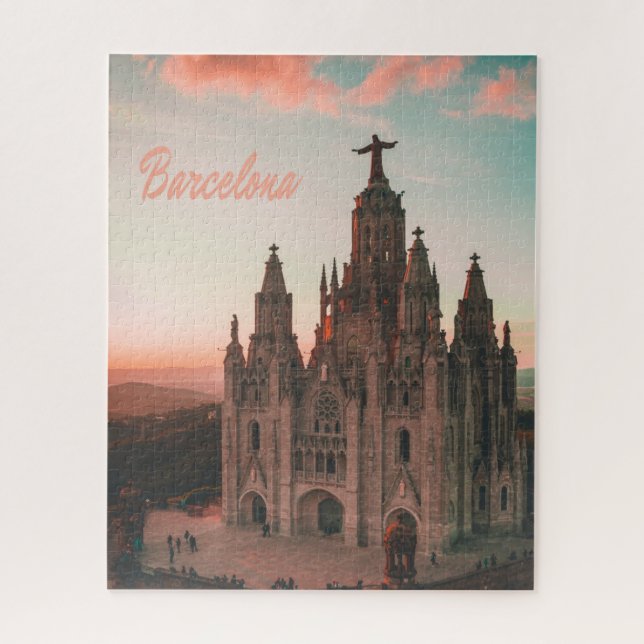 Barcelona Spain Church Jigsaw Puzzle (Vertical)