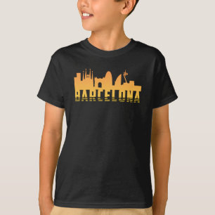 Barcelona Spain City Skyline Cityscape Funny Gift T-Shirt