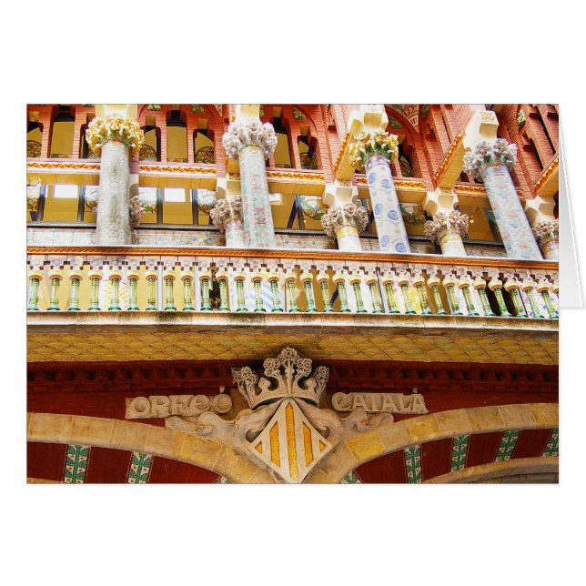 Barcelona Spain Colourful Architecture Photo (Front Horizontal)