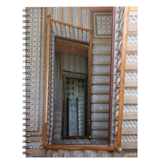 Barcelona, Spain Colourful Stairway Notebook (Front)