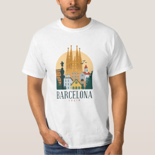 Barcelona Spain Cute spanish travel gift City Love T-Shirt