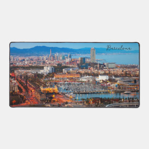Barcelona Spain Desk Mat