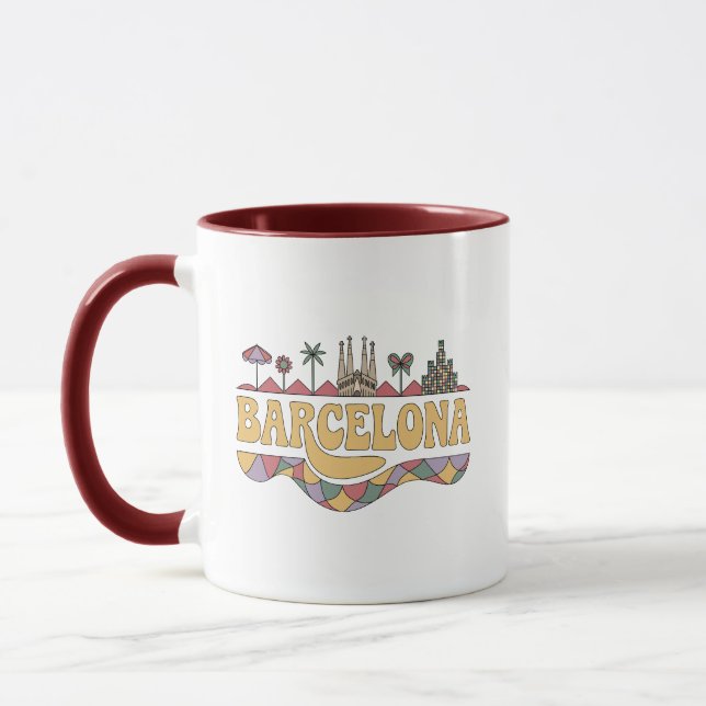 Barcelona Spain Europe Mug (Left)