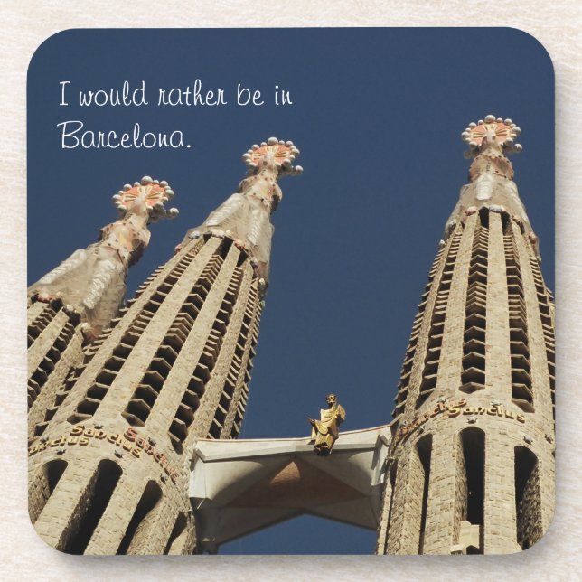 Barcelona Spain Gaudi España Coffee Tea Coasters (Front)