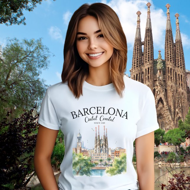 Barcelona Spain – Iconic Cathedral Tri-Blend Shirt (Creator Uploaded)
