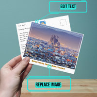 Barcelona Spain Overview with Sagrada Familia