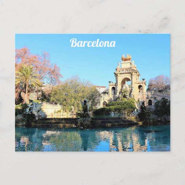 Barcelona Spain Parc de la Ciutadella Travel Photo Postcard (Front)