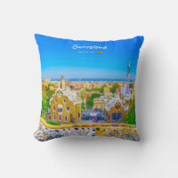 Barcelona, Spain - Park Guell Gaudi Mosaic