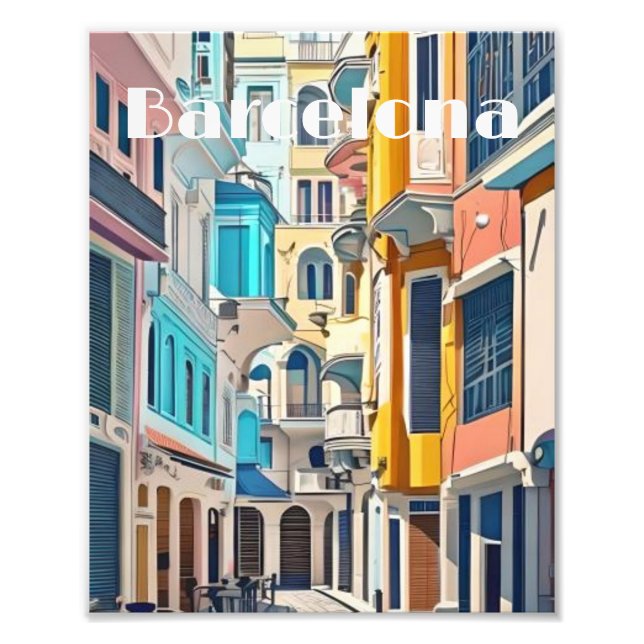 Barcelona Spain Photo Print (Front)