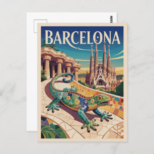 Barcelona Spain Postcard