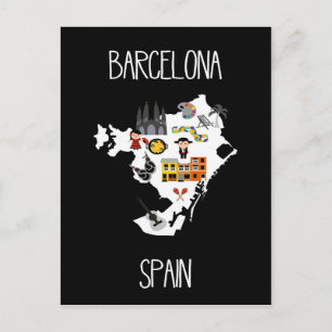 Barcelona, Spain, Postcard