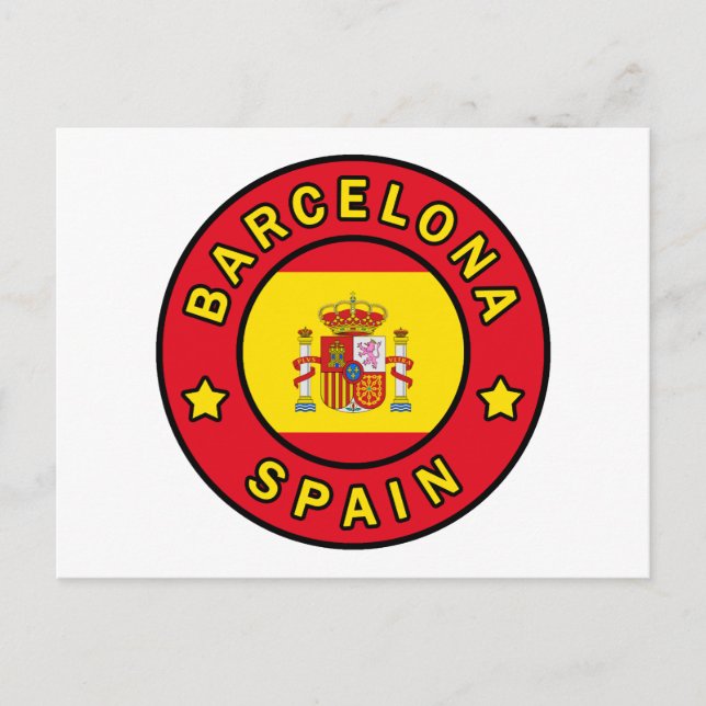 Barcelona Spain Postcard (Front)