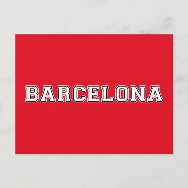 Barcelona Spain Postcard (Front)