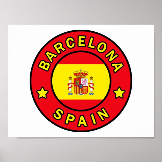 Barcelona Spain Poster (Front)