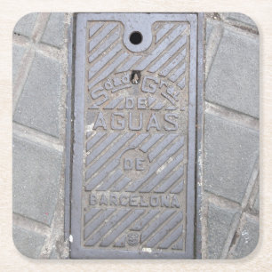 Barcelona, Spain Utility Cover - Coaster