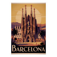 Barcelona Spain vintage