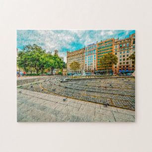 Barcelona Street Scene. Jigsaw Puzzle