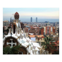 Barcelona View from Gaudi's Parc Guell