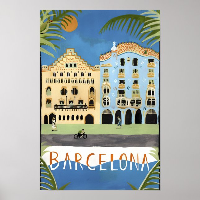 Barcelona Vintage Print (Front)