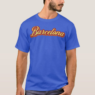 Barcelona Vintage Retro Typography T-Shirt