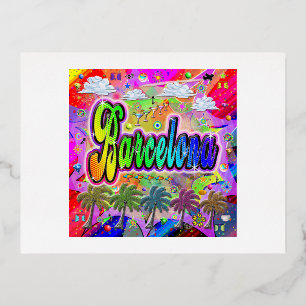 Barcelona Vista Express Postcard