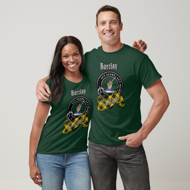 Barclay Clan Badge & Tartan T-Shirt (Unisex)