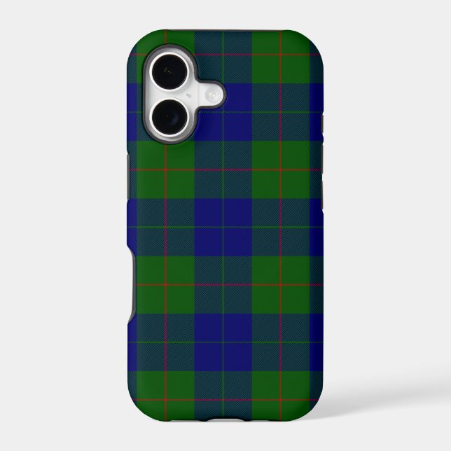 Barclay clan tartan blue green plaid (Back)