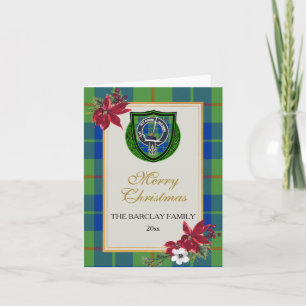 Barclay Scottish Clan Tartan & Crest Card