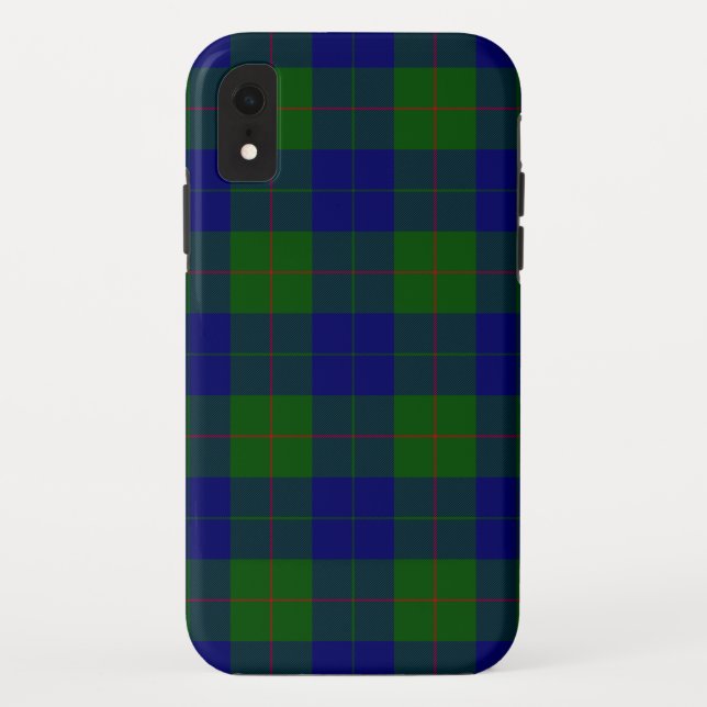 Barclay tartan blue green plaid Case-Mate iPhone case (Back)
