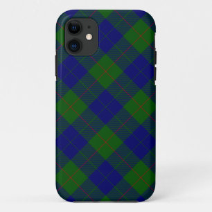 Barclay tartan blue green plaid Case-Mate iPhone case
