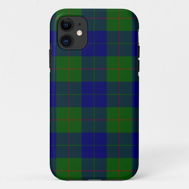 Barclay tartan blue green plaid Case-Mate iPhone case (Back)