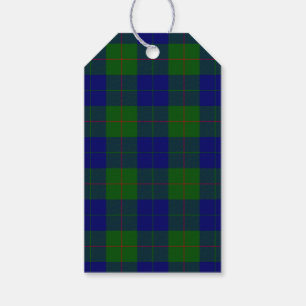 Barclay tartan blue green plaid gift tags